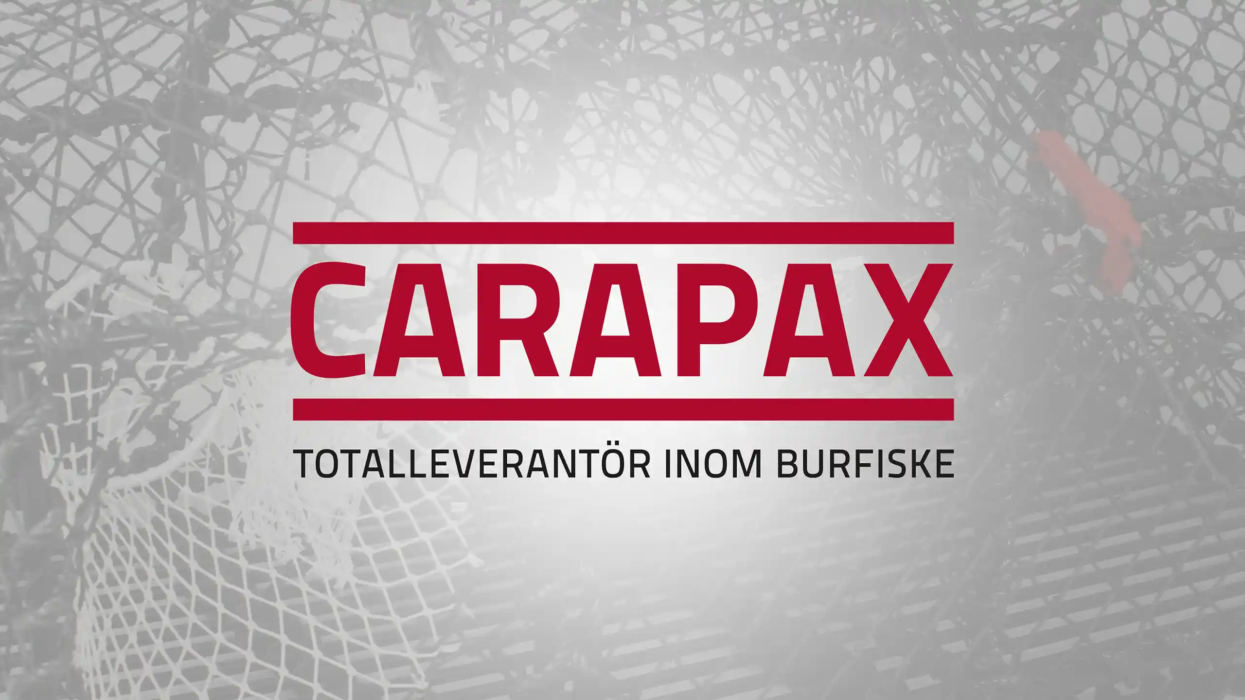 Logotyp till Carapax, totalleverantör inom burfiske. Lysekil.