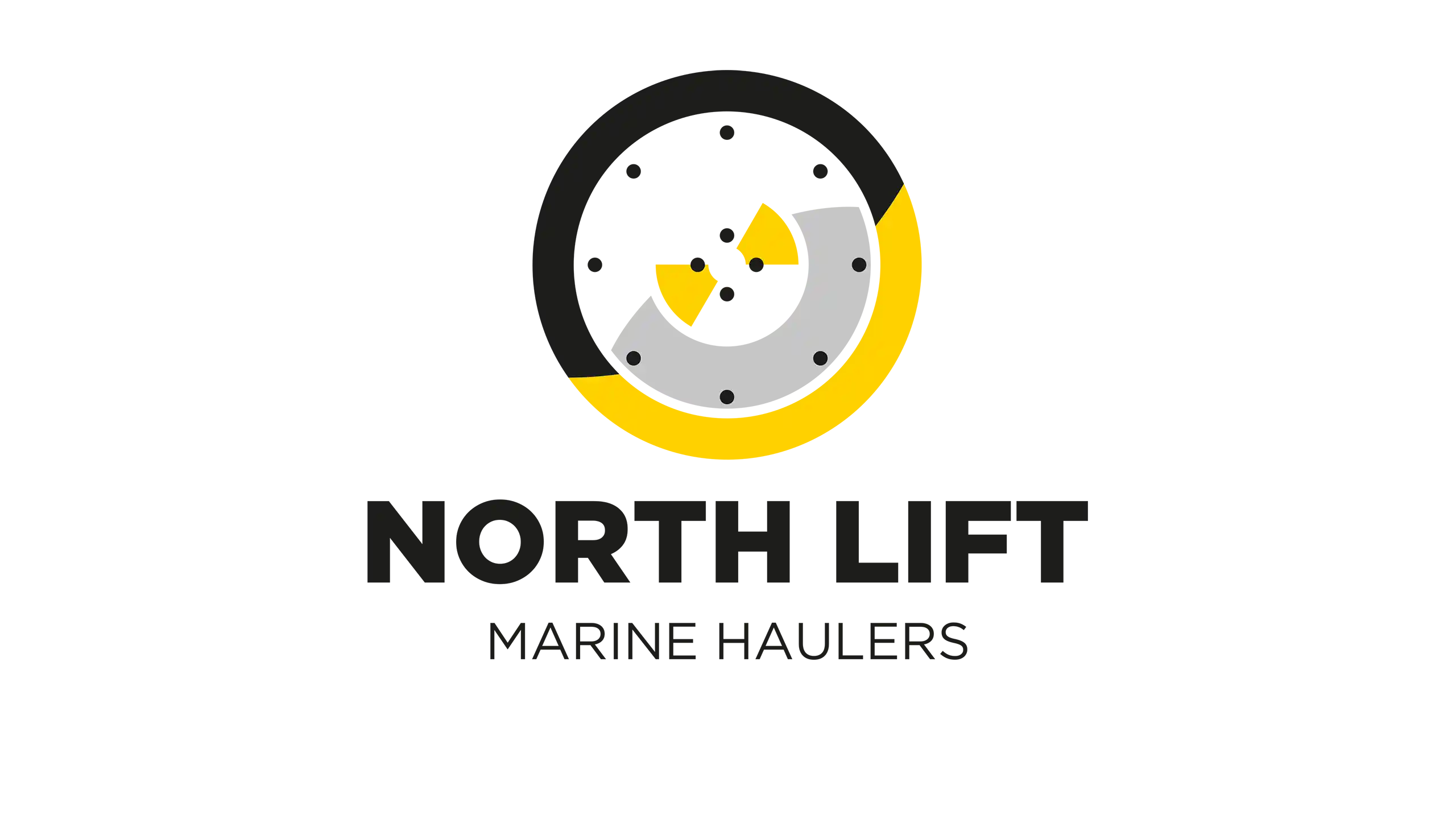 Logotyp för North Lift. Lindragare från Carapax, Lysekil.